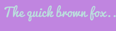 Image with Font Color BBDDDD and Background Color C085E0